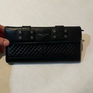 Rag & Bone Black Leather Wallet